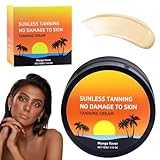 Vibbang Bräunungsbeschleuniger, Premium Bräunungscreme, Intensive Tanning Gel, Karotten Selbstbräuner Körper Gesicht Solarium Creme, Bräunungsöl für Sonnenbänke & Außensonne(100g)