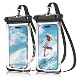 YOSH wasserdichte Handyhülle [Seitentaste Freundlich] [2 Stück], IPX8 Unterwasser Handyhülle, 7,2 Zoll Wasserfeste Handytasche für iPhone 15 14 13 12 11 Pro Max Plus Samsung S24 S23 S22 Ultra