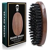 Bartbürste aus Wildschweinborsten - Sakkal | Antistatische Bürste für Männer | Perfekt für Glatten und Gepflegten Bart | Kompaktes und Robustes Design für die Tägliche Pflege