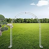 Rosenbogen aus Metall, für Garten, Schmiedeeisen, Blumenspalier, Kletterpflanzenstütze, Rosenständer für den Außenbereich, ideal für Reben und Blumen, Gartenelement