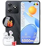 Blackview Wave 8C Handy Ohne Vertrag Android 14, 6GB+64GB/2TB SD, Octa Core 6,56' HD+, Akku 5000mAh, 13MP+8MP Kamera, 4G Dual SIM Smartphone Ohne Vertrag Günstig Simlockfreie, GPS/2 Jahre Garantie