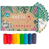 KNETÄ Vegane Spielknete (8X 50g Bag Sets) I Knete für Kinder ab 1 Jahr I Ungiftig I Knete Kleinkinder I Knet Set …