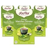 Yogi Tea - Grüntee Matcha Zitrone, Ayurvedischer Grüner Bio-Kräutertee, Mischung aus Grünem Tee, Matcha, Zitronengras und Limette, Yogi Tee 6er Pack, 6x17 Beutel (102 Teebeutel insgesamt)