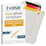 Evolsin Narbenpflaster mit Hyaluron & Patchtronik – Für OP-Narben, Kaiserschnitt, Keloide & hypertrophe Narben, unterstützt die Hautbarriere