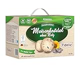 Fidelio Meisenknödel ohne Netz, ganzjähriges Wildvogelfutter proteinreich/energiereich, hochwertiges Vogelfutter für Wildvögel, 30 Stück im Karton aus FSC-zertifizierter Produktion, 2.5 kg