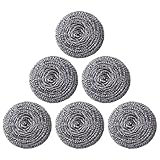 Edelstahl Spülbürsten - Spülbecken Reiniger,6 Stücke Rostfreie Spülbürsten Wiederverwendbar Für Topf Spüle Haushalt Restaurant Camping Outdoor Grill Herd Bad