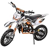 Actionbikes Motors Mini Kinder Crossbike Gazelle 49 cc - Scheibenbremsen - Sportluftfilter - Sportauspuff - Luftbereifung - Pocket Bike - Motorrad - Motocross - Dirt Bike - Enduro - Dirtbike (Orange)