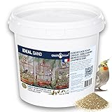 Chick'N Deluxe® IDEAL SAND 5Kg. Vogelsand für Vogelkäfigböden.Angerichtet mit zerkleinerten Austernschalen und aromatisiert mit Anis.100% natürliches Produkt für die Hygiene und Gesundheit Ihrer Tiere