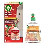 Air Wick Active Fresh Wasserbasiertes Automatisches Duftspray Starter Set Baked Apple & Cinnamon Joy & 228ml Nachfüller Pumkin Spice Magic