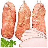 Mild geräucherter Schweineschinken – Mit Kräutern mariniert und traditionell geräuchert – Zartes Schweinefleisch – Ohne Zusatzstoffe – 700 g Stück