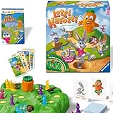 Ravensburger Lotti Karotti, Gesellschaftsspiel für Kinder und Erwachsene, 2-4 Spieler, ab 4 Jahren, inklusive Lotti Karotti Quartett Kartenspiel, Amazon Sonderedition