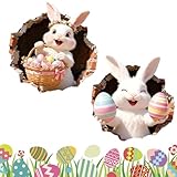 Vmiorzq -Fensterbilder,2 Stück Cartoon Frühling PVC Wasserdicht - Feiertags Toilettensticker Haftbilder,zur Dekoration für Glas Spiegel Toilettensitz Schule Geschäft