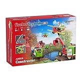 fischertechnik 564065 JUNIOR Constructor – Bausatz für Kinder ab 5 Jahren, Spielzeug mit Bagger, Hubschrauber & Flugzeug, fördert technisches Verständnis