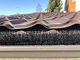 Forega - 23 m Dachrinnenbürste 20 Stück 115cm Ø 15cm | UV-beständig | Laubschutz | Marderschutz, Regenrinne | Einfache Installation |Solarpanel-Schutz