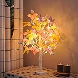 LED Baum Lichter Schmetterling, Lichterbaum Innen mit Timer, Künstlicher Baum Beleuchtung mit 42 Warmweiß LED Licht, USB/Batteriebetrieben Leuchtbaum mit Verstellbare Äste für Wohnzimmer Deko (E)