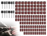 KAPSING 132 Stück Schleifhülse Satz für Dremel schleifaufsätze mit Frei Box, Schleifhülse Satz zubehör für dremel elektrowerkzeuge