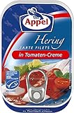 Appel Heringsfilets in Tomaten-Creme, 12er Pack Konserven, Fisch in Tomatencreme