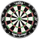 KOTO – King Classic Dartscheibe, Offizielle Turniermaße, dartscheibe steeldart, rotierender Zahlenring