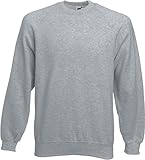 Fruit of the Loom Herren, Sweatshirt, Raglan Sweatshirt M,Grau - Heather Grey