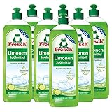 7x Frosch Spülmittel 750 ml mit fettlösenden Limonen-Extrakten