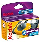 Kodak - 3961315 - Einwegkamera Power Flash mit Eingebautem Blitz – 27 Aufnahmen – Ideal für Schwaches Licht und Innenaufnahmen