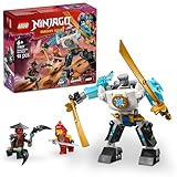 LEGO NINJAGO Zanes Action-Mech - Ninja Spielzeug mit 3 Minifiguren für Rollenspiele - kleines BAU- und Spielset für Kinder - Geschenkidee für Jungen und Mädchen ab 6 Jahren 71827