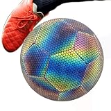 Leuchtfußball Im Dunkeln - Kinder Leuchtender Fußball,Wasserdichtes Spielzeug Für Kinder Mädchen Geburtstag Weihnachten Training Outdoor Sportspiele