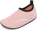 Sixspace Badeschuhe Kinder Wasserschuhe Jungen Mädchen Schwimmschuhe Schnell Trocknend Strandschuhe Aquaschuhe für Beach Pool(Rosa,29 EU)