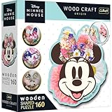 Trefl 20193 Woodcraft Minnie Mouse Konturenpuzzle aus Holz, Mehrfarbig, Large