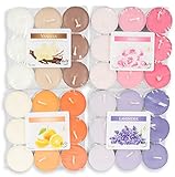 72 Teelichter 4x18 Stück Lavendel Rose Vanille Orange Duftkerzen Deko Kerzen Aroma Duft