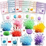 MOVINPE 28 Stück Valentinstagsgeschenke Klassenzimmer Kristallzucht-Set