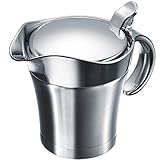 Westmark Thermo-Sauciere mit Klappdeckel, Füllvolumen: 0,5l, Rostfreier Edelstahl/Kunststoff, Silber, 62242260