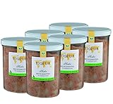 Bio Hundefutter Huhn, Reis & Karotten für Hunde 6x370g