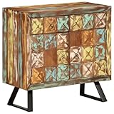 Willood Schubladenschrank Mehrfarbig 70x35x70 cm Altholz Massiv