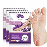 3 Pack Foot Exfoliating Mask, Exfoliating Foot Calluses Remove Dead Skin, Moisturising Foot Exfoliating Mask for Dry Skin, Foot SPA Socks for Women and Men