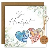 Geldgeschenk Hochzeit Verpackung mit Umschlägen, Hochzeitskarte Geldgeschenk, Originelle Hochzeitsgeschenk Geld, Personalisierte Geschenke zur Hochzeit Brautpaar