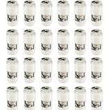 bolsius 24er Pack Grablichter Kompositionsöllichte Nr.7 ohne Kappe, weiß