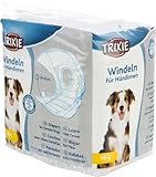 TRIXIE Windeln für Hündinnen Größe M-L - Saugfähige Hundewindeln bei Inkontinenz & Läufigkeit - 12 St. mit Gummizug für mehr Komfort, 36-52 cm Taillenumfang - 23634