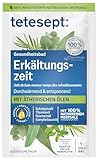 tetesept Meeressalz Erkältungszeit Bad – Gesundheitsbad für die kalte Jahreszeit mit 6 ätherischen Ölen – Wohltuender Badezusatz mit natürlichem Meeressalz – 10 x 80 g