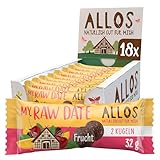 Allos My Raw Date Frucht, Bliss Balls, Energy Balls, 100% Bio, Vegan, 18 x 32g