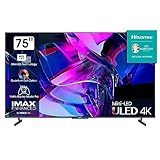 Hisense 75U7KQ 189cm (75 Zoll) Fernseher, 4K Mini LED ULED HDR Smart TV, Quantum Dot, 120Hz, HDMI 2.1, Game Mode Pro, Dolby Vision IQ & Atmos, Bluetooth, Alexa Built-in, Anthrazit [2023]