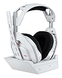 Logitech G Astro A50 LIGHTSPEED kabellose Gaming-Headset + Basisstation (Gen 5), PRO-G GRAPHENE, 3-System-Umschaltung, USB-C für Xbox, PS5, PC/Mac oder Nintendo Switch, Bluetooth - Weiß