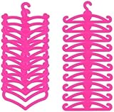 Pink Doll Clothes Hangers Plastic Mini Dolls Clothes Clothes Toy Accessories 20 Pieces Doll Clothes Hangers, Doll Hanger Set, Plastic Hangers For Dolls,Dolls and Accessories