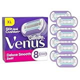 Gillette Venus Deluxe Smooth Swirl Rasierklingen Damen, 8 Ersatzklingen für Damenrasierer