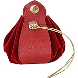 Lpitoy Münztasche Aus Leder Kordelzug, Handgefertigte Würfeltasche, Geldbörse, Schleudertasche Im Keltischen Design Für Rollenspiele Und Andere Zwecke