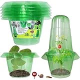 Smaxcn Schneckenkragen,10 Stück Mittelgroßer Schneckenschutz Für Salatpflanzen und Kohl, Schneckenschutzringe kann Ergänzung zum Pflanzenhut um einen Minitreibhaus zu kreieren.