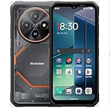 Blackview Fort 2 AI Leichtes Outdoor Smartphone, AI-Foto-Editor, 24GB+128GB, 10,7mm Ultradünn, 16MP+13MP, 6,56’’ HD+, IP68 IP69K Robustes Handy ohne Vertrag, Android 15 DUAL SIM, GPS NFC Schwarz