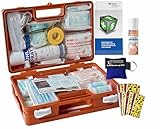 Sport-Sanitätskoffer PLUS 2 Erste-Hilfe-Koffer nach aktueller DIN 13157 inkl. DIN 13164 + Sportausstattung INKL. Sprühpflaster