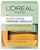 L'Oréal Paris Tonerde Absolue Glow Maske für ein klares, strahlendes Hautbild, 50 ml