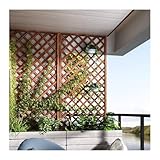 Dekorativer Holzzaun-Sichtschutz für den Außenbereich, freistehende Sichtschutz-Trennwand, Garten, Klettergerüst, karbonisiertes Holzgitter, Präsentationsständer (30 x 90 cm), ideal für Garten